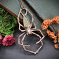 Golden Rutile Orb Weaver Necklace