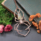 Golden Rutile Orb Weaver Necklace