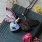 Moonstone Cicada Necklace