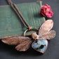 Moonstone Cicada Necklace
