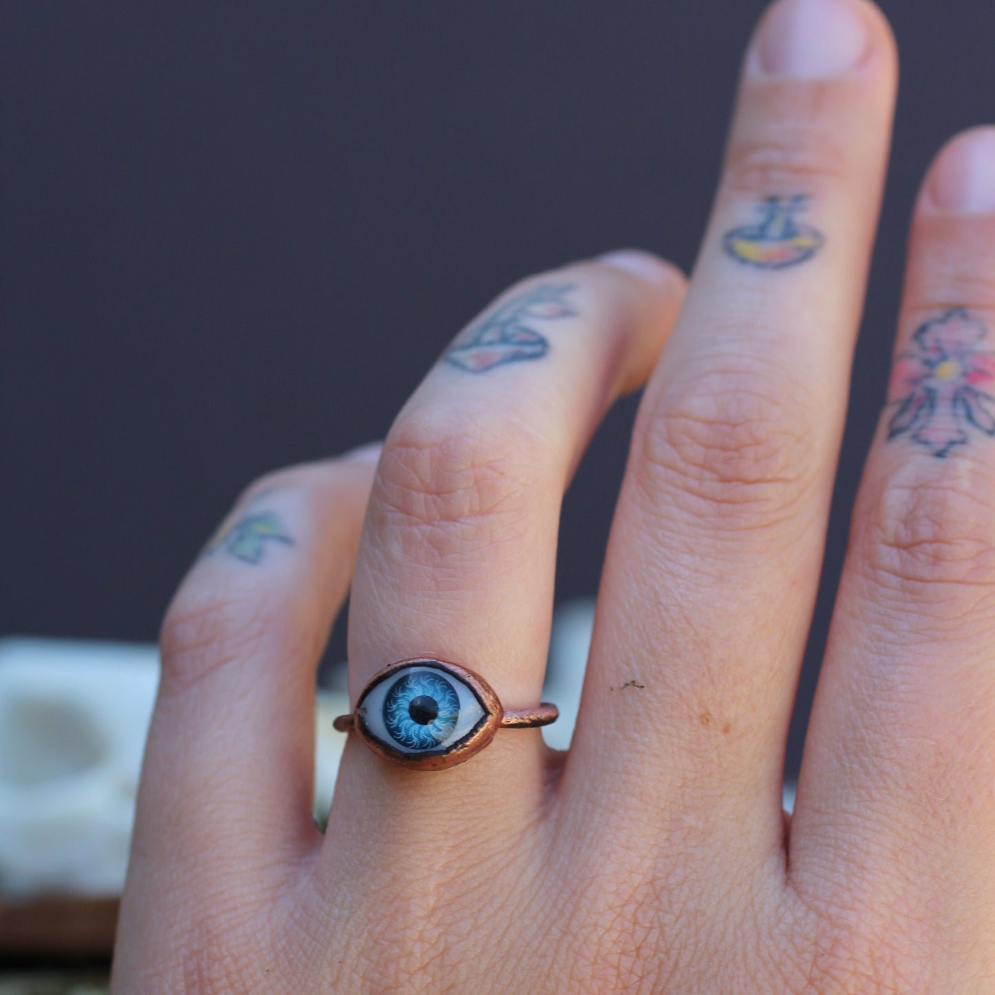 Eyeball Ring (Blue)