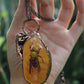 Wasp in Amber Pendant