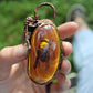 Wasp in Amber Pendant