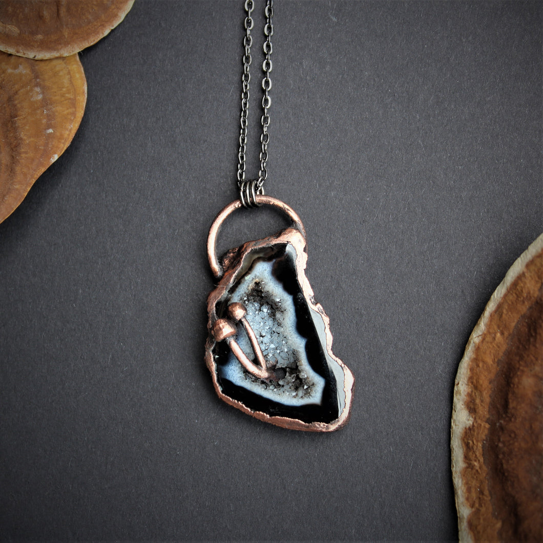Onyx Mushroom Pendant