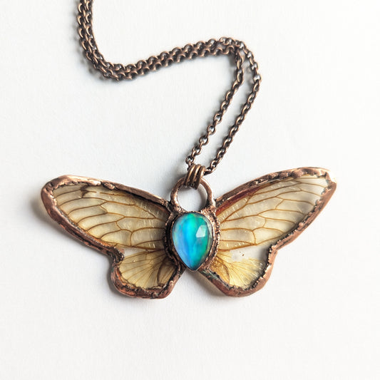 Aurora Cicada Wing Necklace
