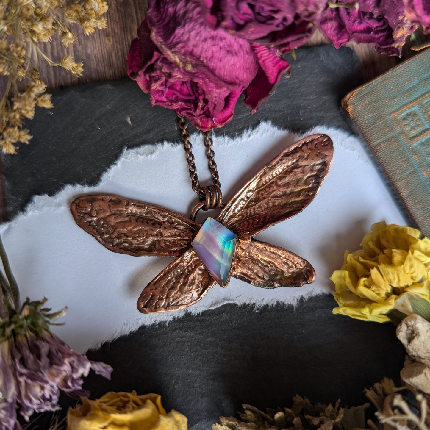 Aurora Cicada Wing Necklace