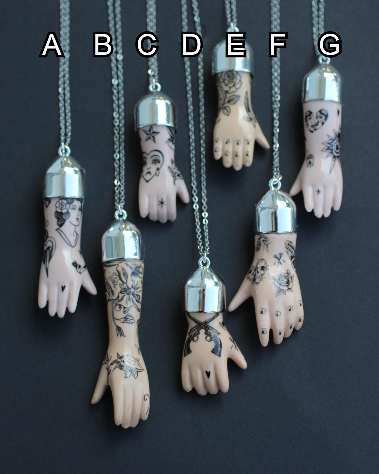 Tattooed Porcelain Doll Arms