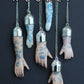 Blue Floral Porcelain Doll Arms