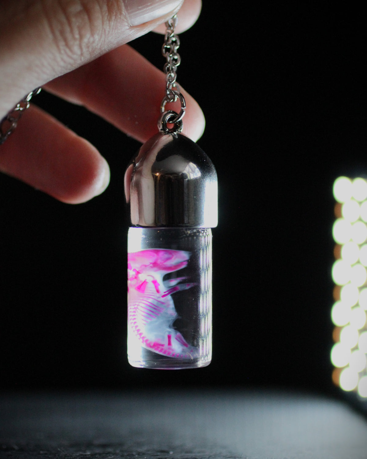 Diaphonized Pinkie Mouse Necklace
