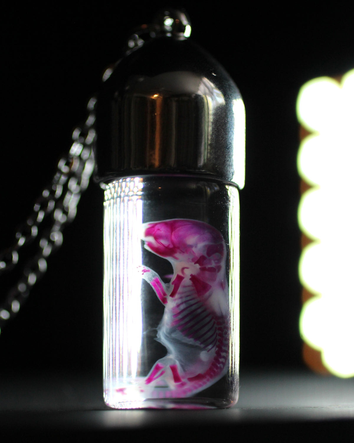 Diaphonized Pinkie Mouse Necklace