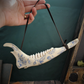 Blue Floral Deer Jawbones