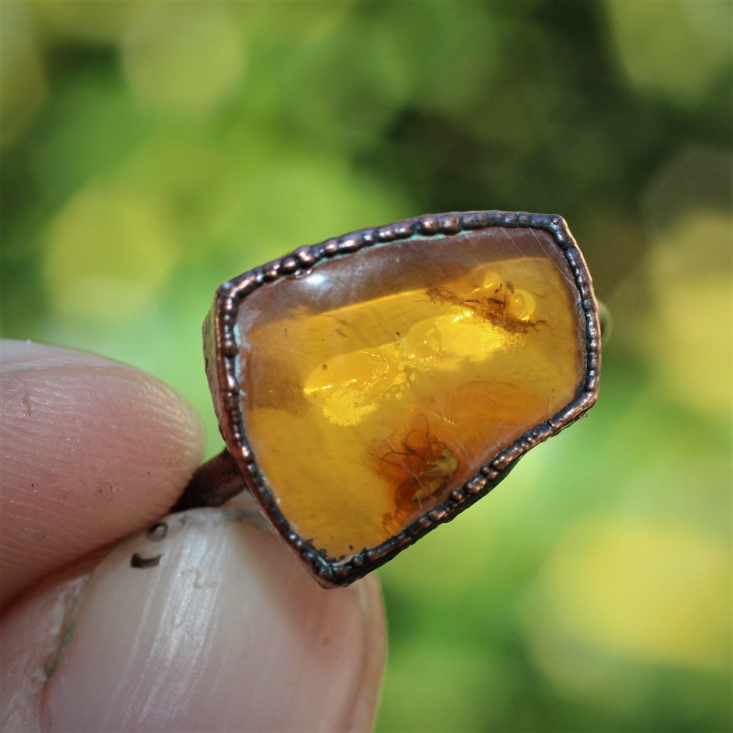 Amber Ring - Size 7