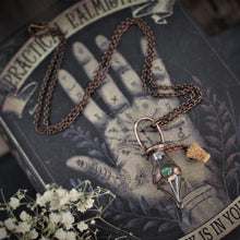 Load image into Gallery viewer, Emerald Cremation Vial Necklace
